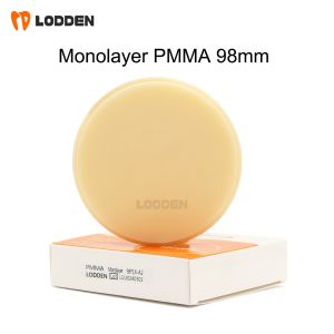 LODDEN 98x18mm Monolayer PMMA Block Dental Laboratory Material Resin Disc for CAM/CAD Open System Vita16 Color BL1 BL2 BL3 BL4
