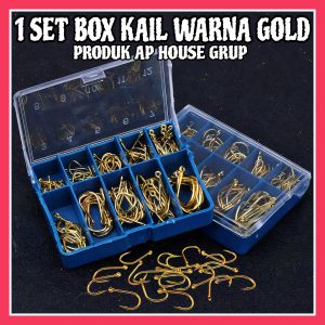 KAIL PANCING 1 BOX UKURAN LENGKAP WARNA GOLD/EMAS - APHG1