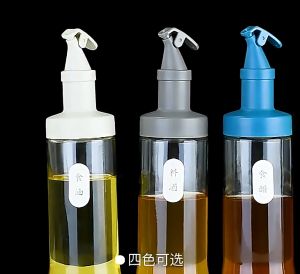 SHENAR FANCY GLASS OIL BOTTLE - BOTOL MINYAK KACA 500ML BOTOL CUKA KECAP SET POURER PENUTUP TEMPAT MINYAK DAPUR GLASS OIL BOTTLE MULTIFUNGSI OIL VINEGAR BOTTLE
