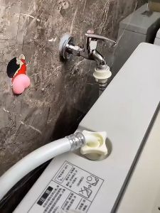 Washing Machine Tap Brass Water Nozzle Valve Automatic Water Stop Washing Machine Faucet Universal Wall Mounted Faucet Easy Install