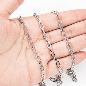 Stainless Steel Square Cross Chain Oval Chain Jewelry diy Necklace Bracelet Accessories