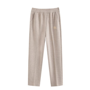 Quần Dài Ống Đứng Dày Lót Lông Cừu Thời Trang Thu Đông Cho Phụ Nữ Trung Niên Và Cao Tuổi Quần Dài Thường Ngày Thoải Mái