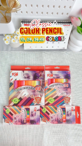 FCI Classic Colored Pencils Set 12/24/36/48 Colors | Soft Core Artist Coloring Pencils for Kids Drawing Arts & Crafts School Projects