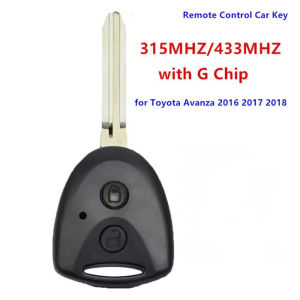Aftermaket for Toyota AVANZA Wigo Grand 2016 2017 2018 for Daihatsu Xenia Alza Smart Remote Key Fob 315MHz/433MHz G Chip 2Button
