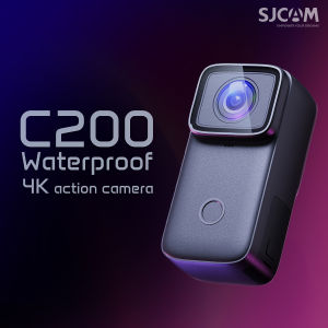 SJCAM C200 Pro ความละเอียดสูง4K กล้องแอคชั่นแคมเมรา20MP วิดีโอหน้าจอสัมผัสกันน้ำมุมกว้างรองรับกล้องจดจำใบหน้าโหมดรถยนต์