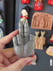 Loyang Impression Tourist Souvenir Fridge Magnet Maid Buddha Statue Home Decoration Magnet New Chinese Style Resin Ornament