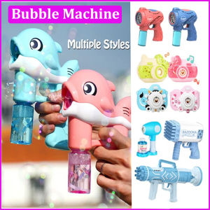 Máy thổi bong bóng xà phòng Kit với âm nhạc đèn LED cá voi tự động Đồ tạo bong bóng Blower đồ chơi với 4 giải pháp cho trẻ em đồ chơi mùa hè sinh nhật ngoài trời và hoạt động trong nhà Phục sinh Valentine bên ủng hộ