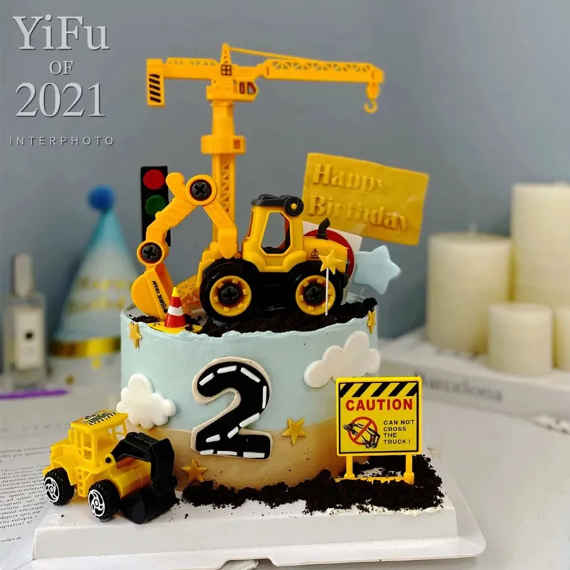 Excavator Cake (the one that got flipped over in my car!!)