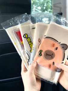 Capybara Car Rubbish Bag Plastic Cute Trash Garbage Bag Dustbin Kitchen