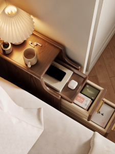 TINGXU | Ultra-slim Bedside Table 30cm