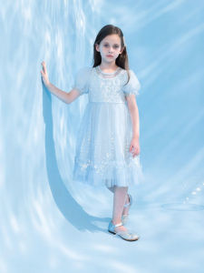 New Summer Princess Tulle Girls Dress
