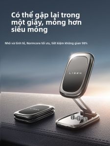 MONLEYTA | Đế đỡ điện thoại bằng kim loại từ tính cho ô tô Universal 2024 Phong cách Đức Móc gió Khung xe Đế đỡ định vị GPS