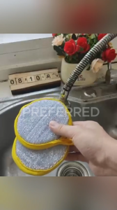 PREFERRED SHOP 1pcs double-sided dishwashing sponge kitchen cleaning sponge