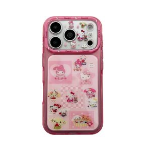 Sanrio | Ốp Điện Thoại Hoạt Hình Dễ Thương Hello Kitty My Melody Thiết Kế Y2K Dành Cho iPhone 17 Pro Max 16 Pro Max 15 Pro Max Tương Thích Với iPhone 17 16 15 Series