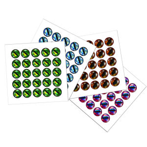 MNFT 60Pcs Holographic 3D Epoxy Fish Eyes Dragon Eyes 3mm~10mm for Tying Streamer Saltwater Fly Jig Baits Fishing Lure Making