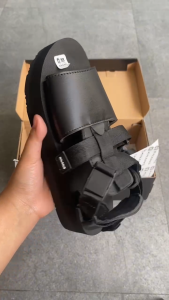 KHANS - sandal platform wedges wanita - Ilona Black