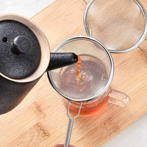 304 Stainless Steel Tea Strainer Coffee Filter Spoon Powder Sieve Separator Kitchen Cooking Utensil Tea Making Tools