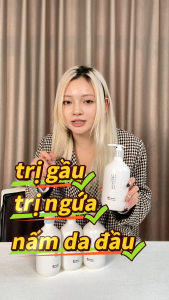 Renhe Ingenuity Combo 2 Dầu Gội Làm sạch Giảm gàu Làm dịu da đầu Kiểm soát dầu Giảm ngứa Thành phần thực vật 500gx2