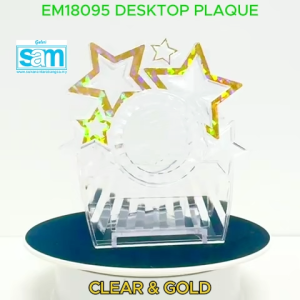 EM18095 Plak Acrylic Cenderahati Plaque Souvenir Stand/Simple Gift