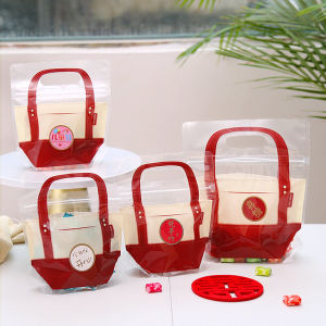 New Year Spring Festival Candy Packaging Zipper Bag Self-Sealing Hand-Held Gift Bag Independent Packaging Present Wrapping