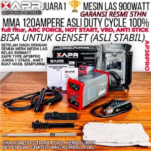 Mesin las APR AP39 PROMAX MIG TIG MMA ARC 130A 900WATT garansi 5thn full bonus welding machine