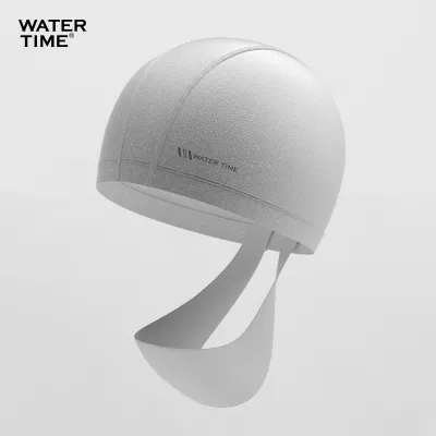 WATERTIME | Comfortable Large Head Silica Gel Fabric Swimming Cap
