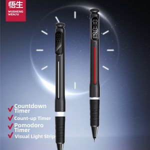Timed Quick-drying Smooth Black Pen