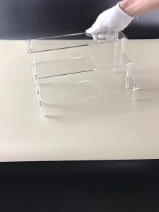Giá Đỡ Trưng Bày Bằng Acrylic Và Gỗ Nguyên Khối 1-5 Tầng Cột Acrylic Trong Suốt Giá Để Đồ Mỹ Phẩm Đồ Chơi Thân Thiện Với Môi Trường Loại Để Sàn
