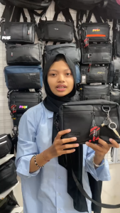 Tas Selempang Handbag 2in1 PEGE Magnus Tas Tangan Pria Wanita Waterproof - PG 8963