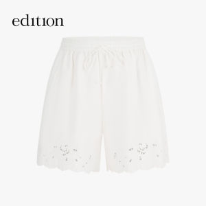 edition | Collaboration Series Hollow Embroidery Casual Shorts