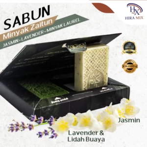 2 pcs of Olive Oil Soap | Scented Soap - Jasmine and Lavender - Olive Oil and Laurel Oil | Sabun Minyak Zaitun