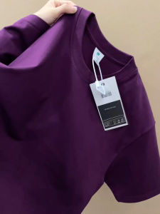 Pure White Heavyweight Cotton T-Shirt Mens Summer American Three-Needle Combed Short Sleeve Half Sleeve Inner Wear Casual Fashion