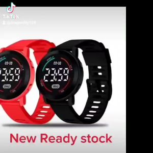 Jam Tangan Digital Tali Karet untuk Pria & Wanita