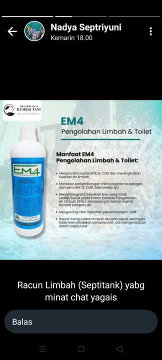 EM4 Limbah Kemasan 1Liter - Pengolahan Limbah Cair & Padat | Lazada ...