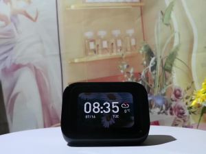 Smart Bluetooth Alarm Clock with Speaker Weather Display Night Light Music Stories Player Photo Frame Bluetooth APP Black