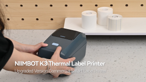 เครื่องพิมพ์ฉลาก NIIMBOT K3 3 นิ้ว | พิมพ์สติกเกอร์ฉลากสินค้า บาร์โค้ด ขนส่ง | พกพาง่าย ใช้งานสะดวก