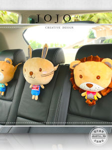 JOJOs L PD Garlic Cute Cartoon Car Seat Pillow Neck Support All Seasons Car Headrest Plush Comfortable Vehicle Seat Cushion