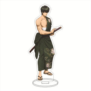 Bandai | 16CM Gintama Anime Figure Stand - Sakata Gintoki Shimura Shinpachi Katsura Kotaro Hijikata Toushirou Đồ Trang Trí Acrylic Dành Cho Người Sưu Tầm