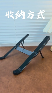 Foldable Laptop Stand With Hub Aluminum Stable Tablet Ergonomic Laptop Riser 6-Levels Height Adjustment Portable Travel