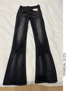 กางเกงยีนส์ทรงหลวมเอวต่ำสไตล์อเมริกันสำหรับผู้หญิง กางเกงขายาวทรงหลวมเอวสูงทรงหลวมสไตล์สตรีทสำหรับฤดูใบไม้ผลิ