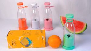 Blender Juice Mini Botol Portable Blender USB Electric Rechargeable juicer mini alat pembuat jus Blender Portable Pembuat Jus mini Elektrik Rechargeable Mini Mixer Ice Crusher Warna Warni Macaron Pastel