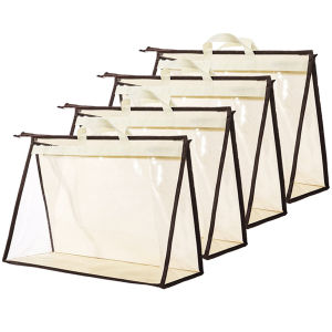 Transparent handbag storage dust-proof shoulder bag storage bag moisture-proof dust-proof storage bag suitable for clothes 5 s