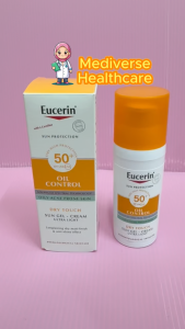 #FarmasiMY Eucerin Sun Dry Touch Oil Control 50ml SPF50 (Licochalcone A Glycyrrhetinic Acid)
