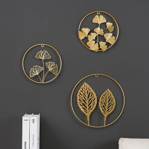 JUXIANYOU | Luxurious No-drilling Golden Ginkgo Leaves Wall Art