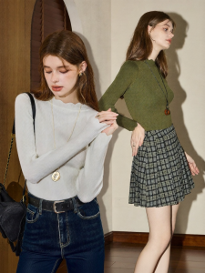 KUHNMARVIN | Áo Sweater Cổ Tròn Phù Hợp Kiểu Công Sở
