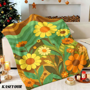 Beast Kingdom | Sunflower Field Winter Summer Flannel Blanket Throw Fleece Soft Fuzzy Plush Cozy Fleece Blankets for Sofa Ideal Gifts