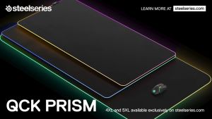 SteelSeries QcK Prism Cloth Gaming Mousepad แผ่นรองเม้าส์เกมมิ่ง RGB ผิว Control #Qoomart