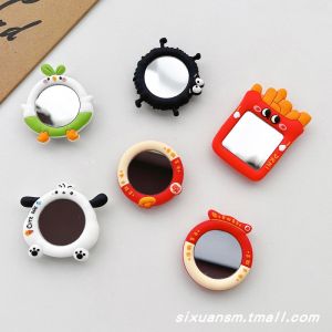 Japanese and Korean Cartoon Cute Animal Makeup Mirror Cellphone Airbag Support Collapsible Air Cushion Drop-Resistant Fastened Ring Adhesive Supporting Seat Creative Chinese Style Makeup Mirror Back Sticker Binge-Watching Tool