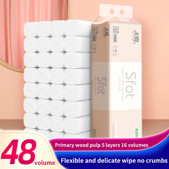 Single Ply Toilet Paper 48 Rolls Feathery Recycle P/PACK | Caprichem Online - View #2