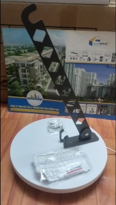 Giá phơi đồ KANNERT màu xám Giá treo gắn tường có thể gập lại Giá đỡ Thanh treo móc quần áo chống gió Kèm vít và keo